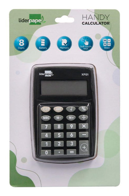 Calculatrice poche 8 chiffres noir