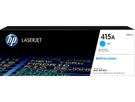 Cartouche toner laser HP 415a cyan - 2100 pages