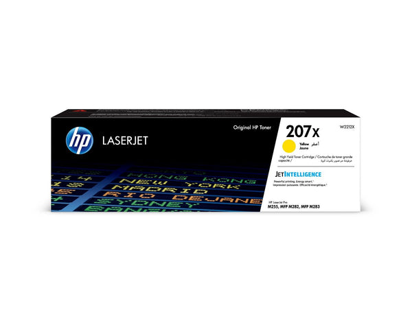 Cartouche toner laser HP 207x jaune - grande capacité