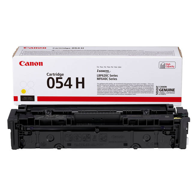 Cartouche toner Canon  054h jaune - haut rendement 2300 pages