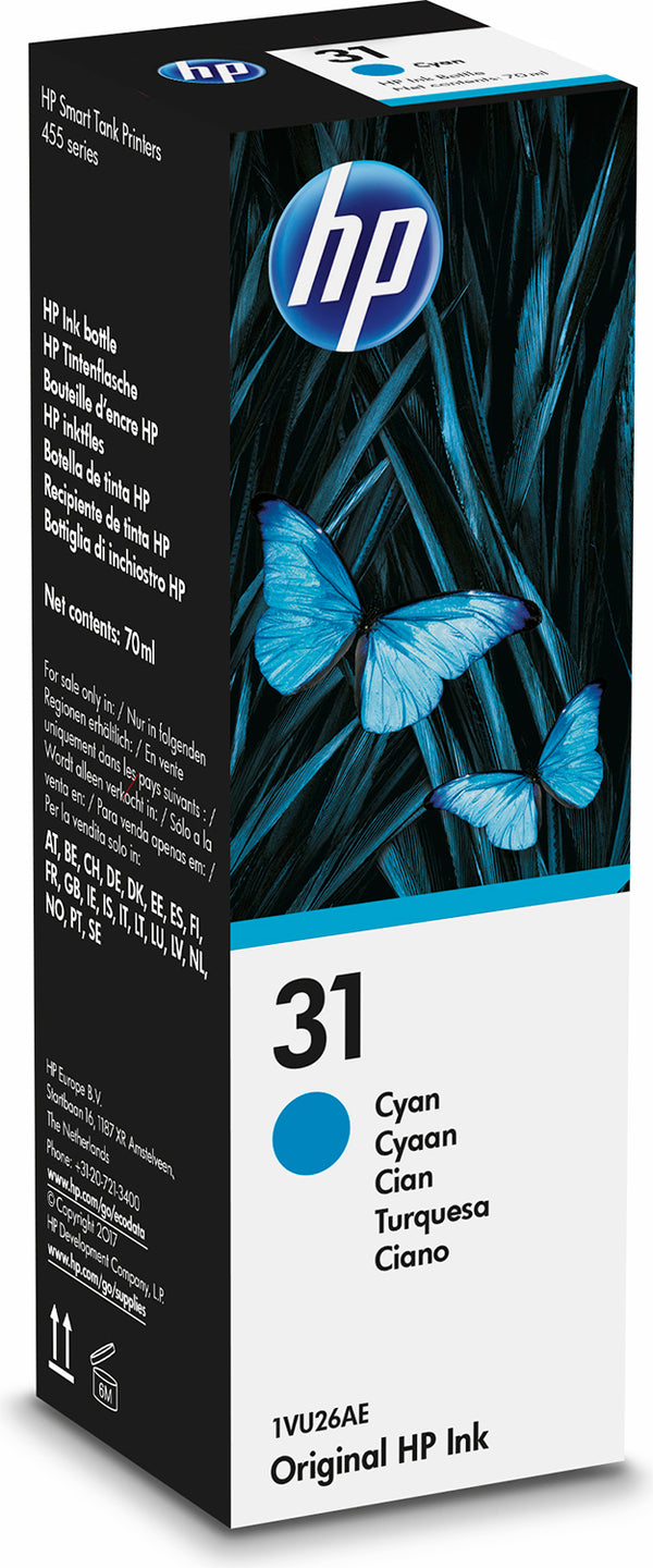 Cartouche HP 31 Cyan 8000 pages