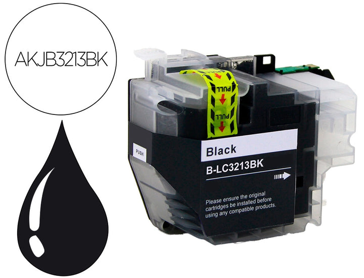 Cartouche d'encre compatible Brother LC3213BK Noire