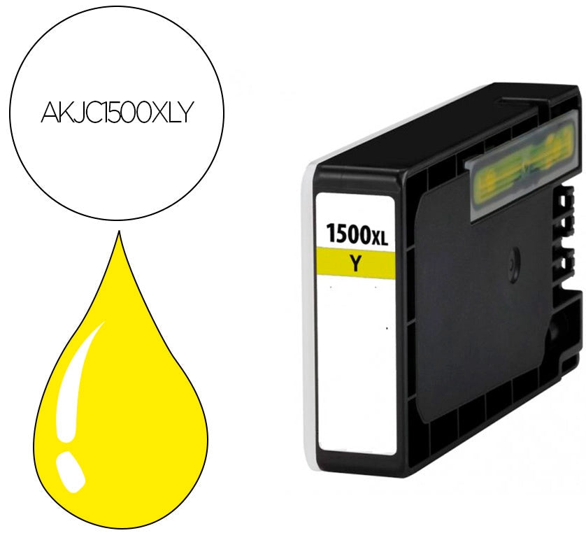 Cartouche Compatible Canon PGI-1500 Jaune 4.5 ml