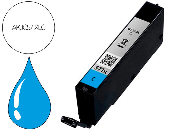 Cartouche Compatible Canon PGI-571 C Cyan XL