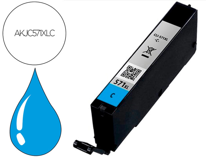 Cartouche Compatible Canon PGI-571 C Cyan XL