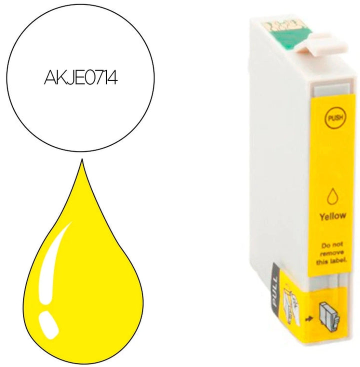 Cartouche Compatible Epson T0714 jaune haute capacité