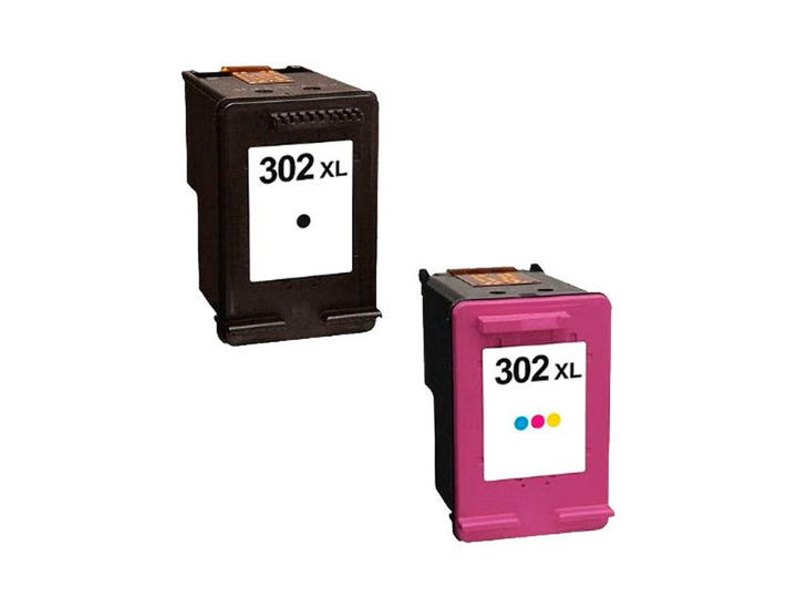 Cartouche d'encre remanufacturée  hp 302xl - pack de 2 noir+couleur