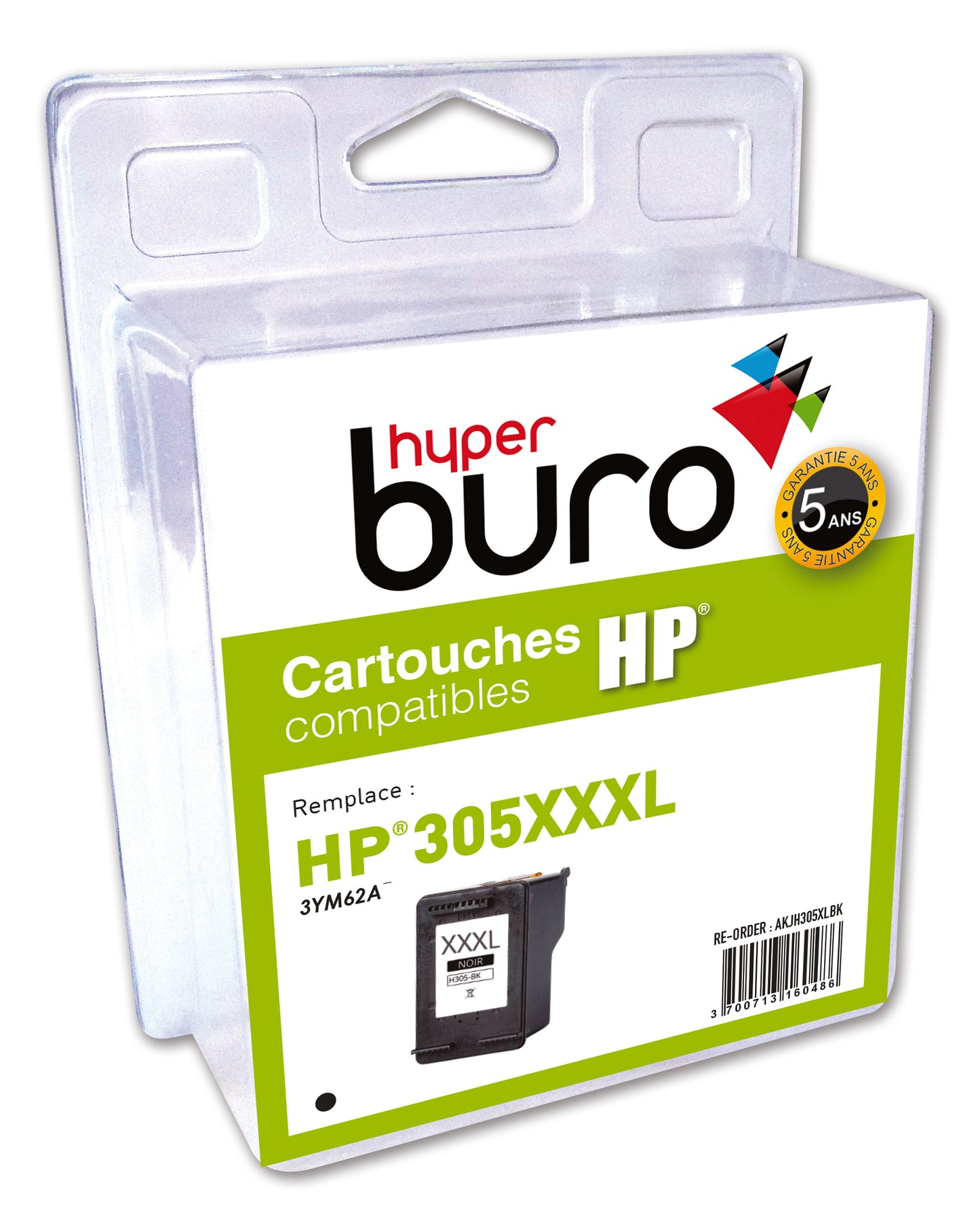 Cartouche Compatible HP 305XL noir haute capacité
