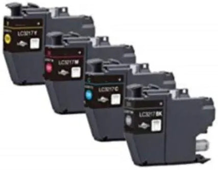 Pack 4 cartouches Compatible Brother LC3217 CMJN 550 pages