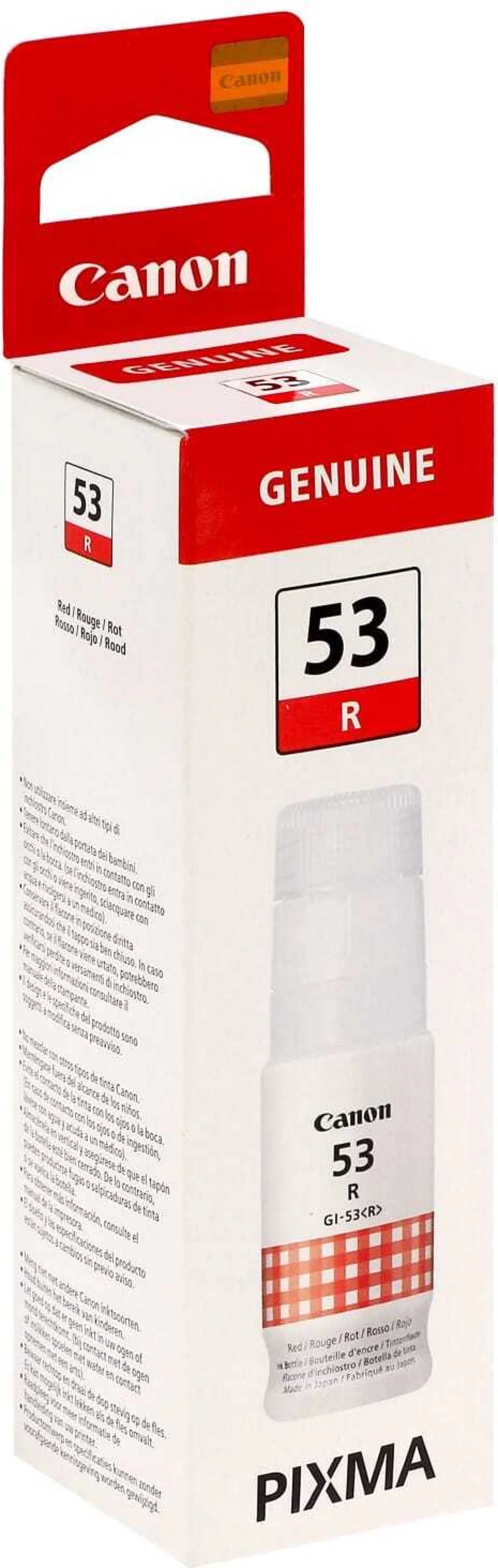Bouteille d'encre rouge gi-53 rabats - haut rendement 60 ml
