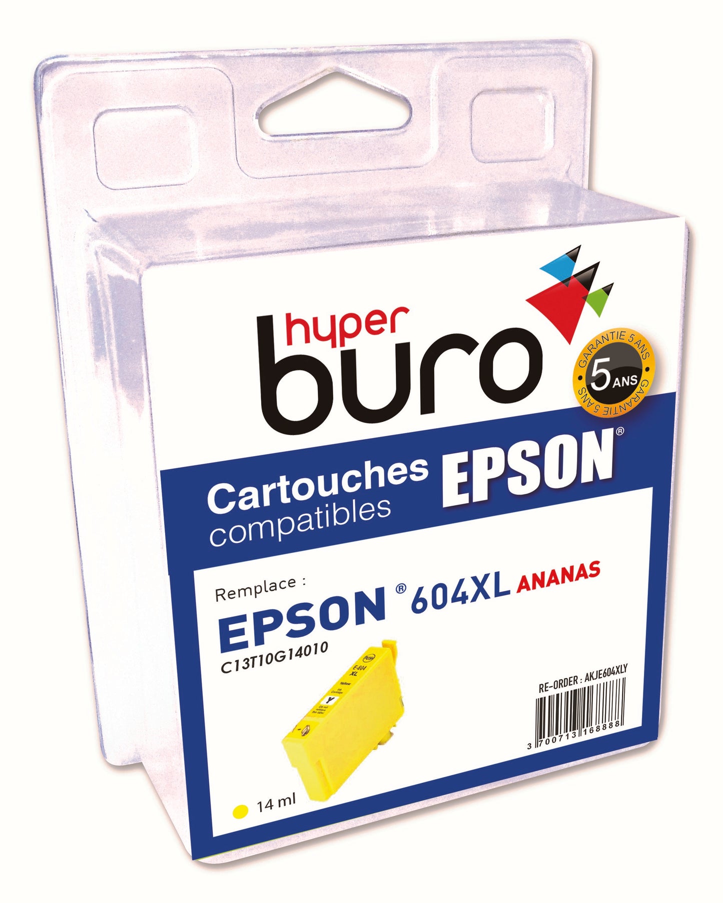 Cartouche Compatible Epson 604 XL Jaune 14 ml