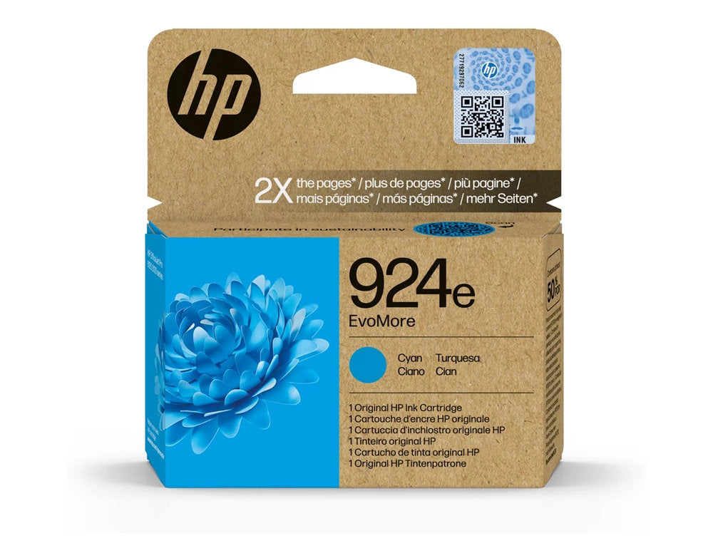 Cartouche cyan hp 924e - 800 pages