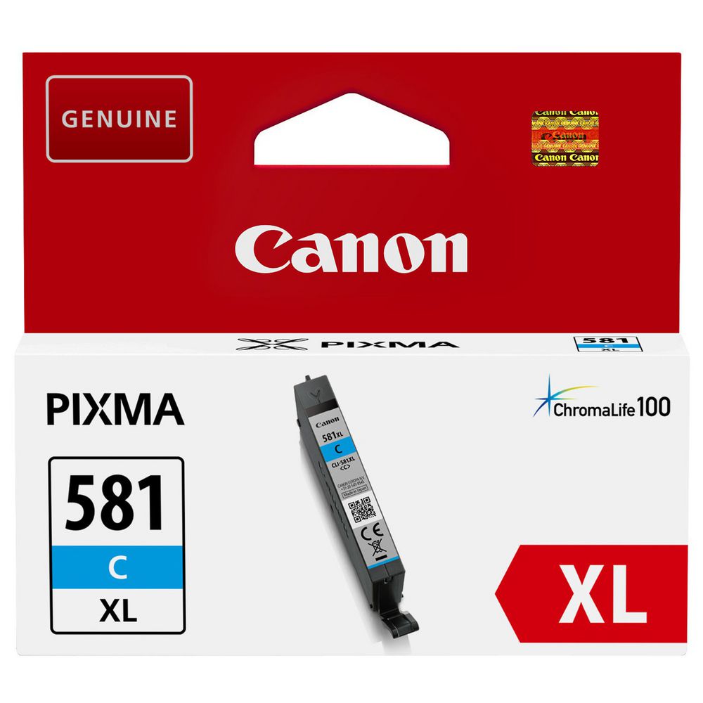 Cartouche d'encre Canon cyan cli-581xl - haut rendement