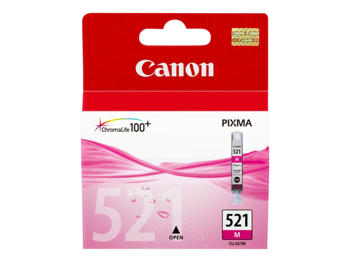 Cartouche d'encre Canon CLI-521M magenta - impression fiable