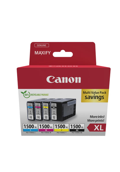 Multipack cartouches d'encre Canon PGI-1500XL - haut rendement