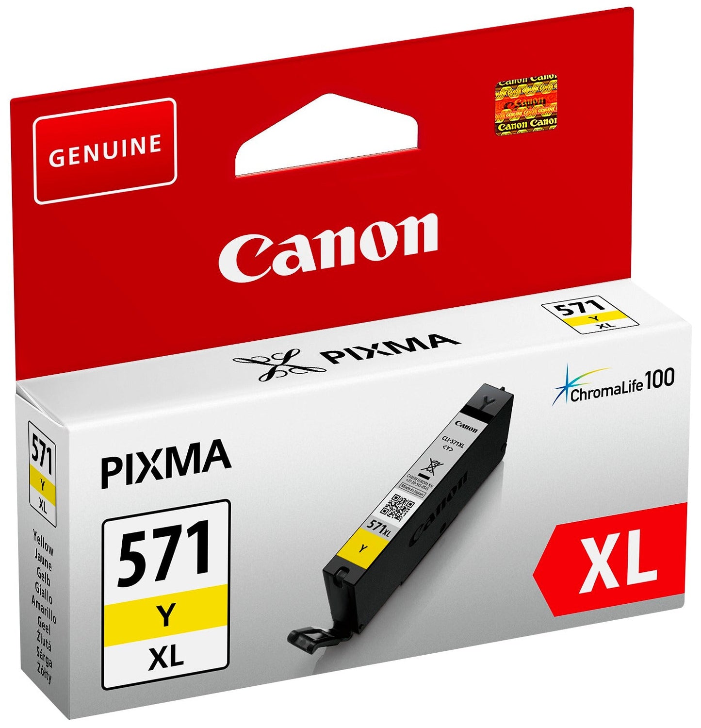 Cartouche d'encre Canon CLI-571XL jaune - Haut rendement 11ml