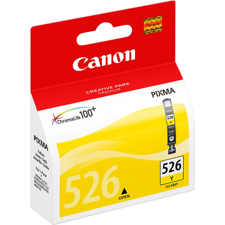 Cartouche d'encre Canon CLI-526Y jaune - Impression nette