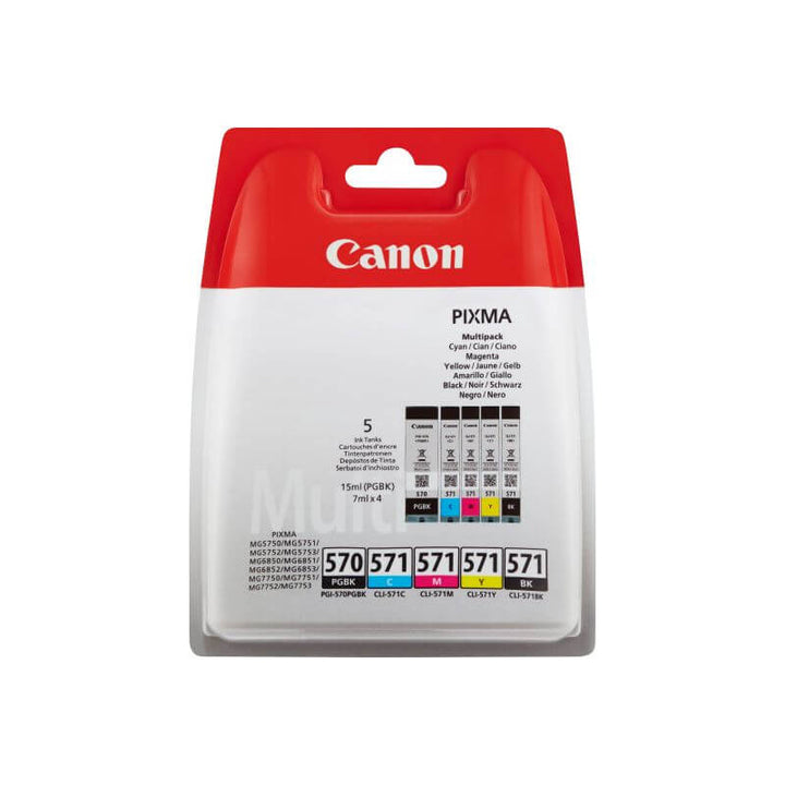 Multipack d'encre Canon PGI-570/CLI-571 - couleurs vives et durables