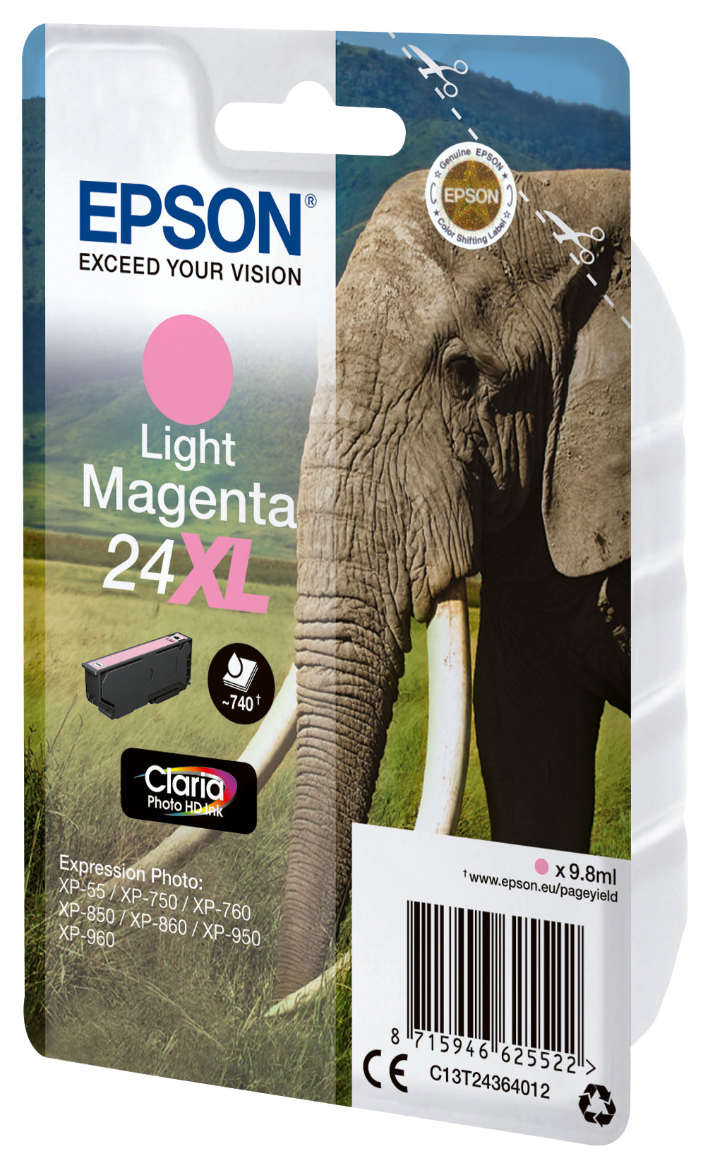 Cartouche Epson t2436 magenta 24xl - haute qualité photo