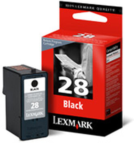 Cartouche d'encre Lexmark 28 noire - Rendement standard