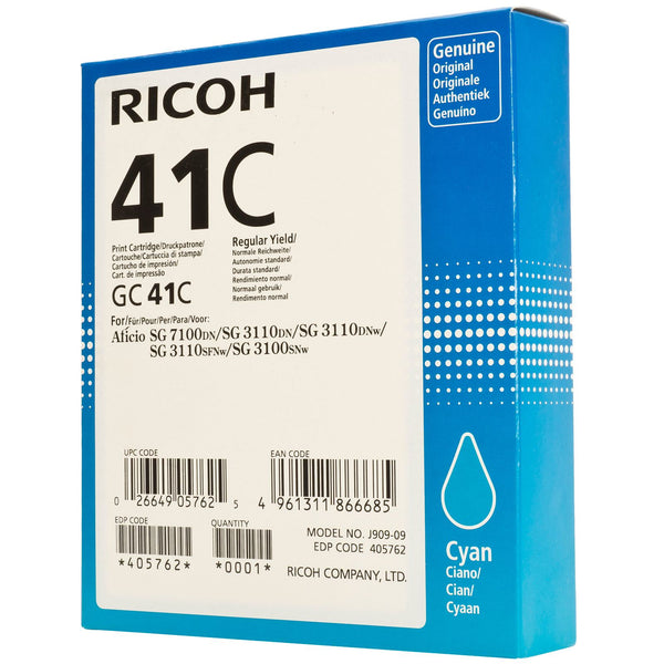 Cartouche cyan gc-41c - haute capacité 2200 pages