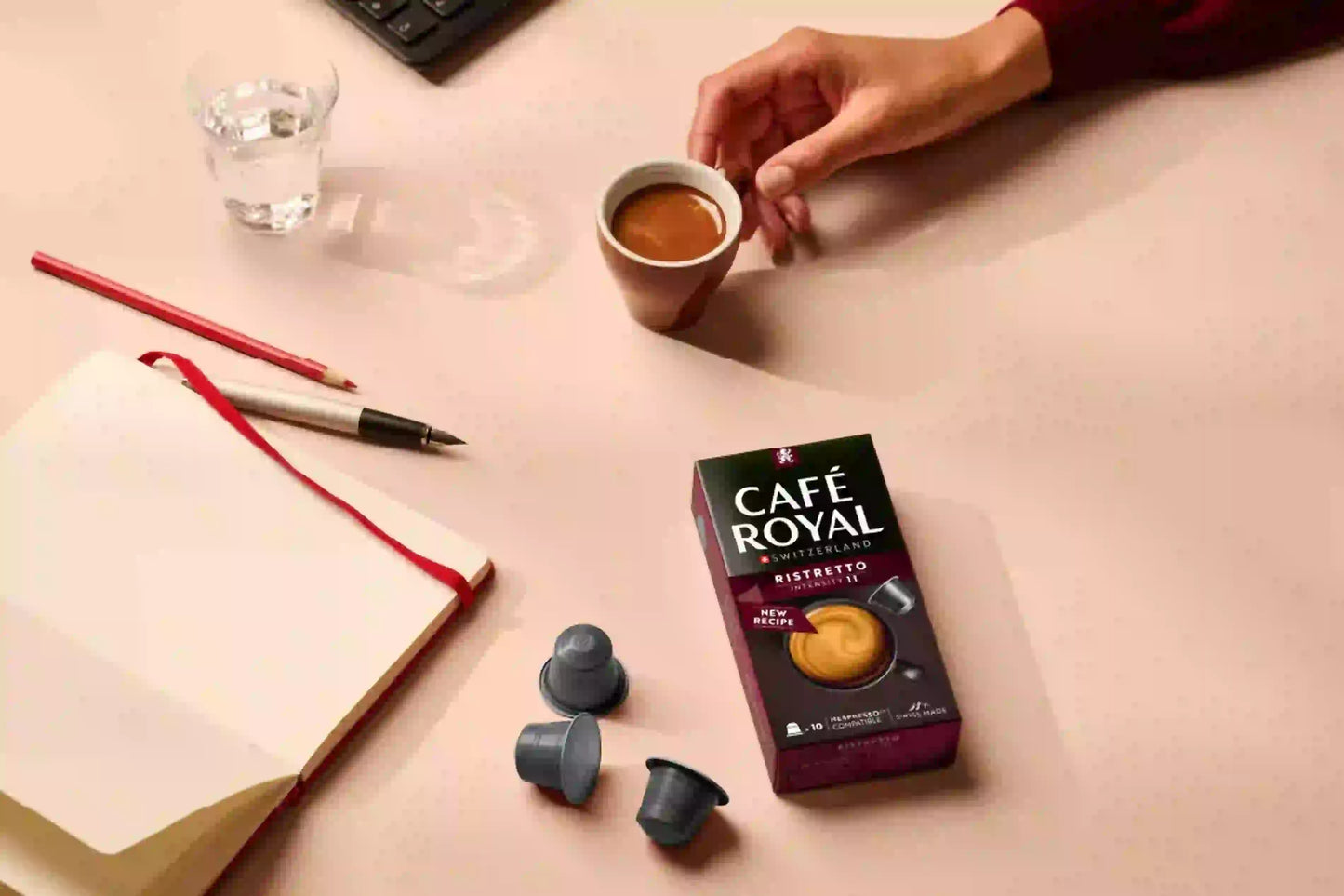 Capsules Café royal ristretto nespresso - intensité 11, 10 pièces