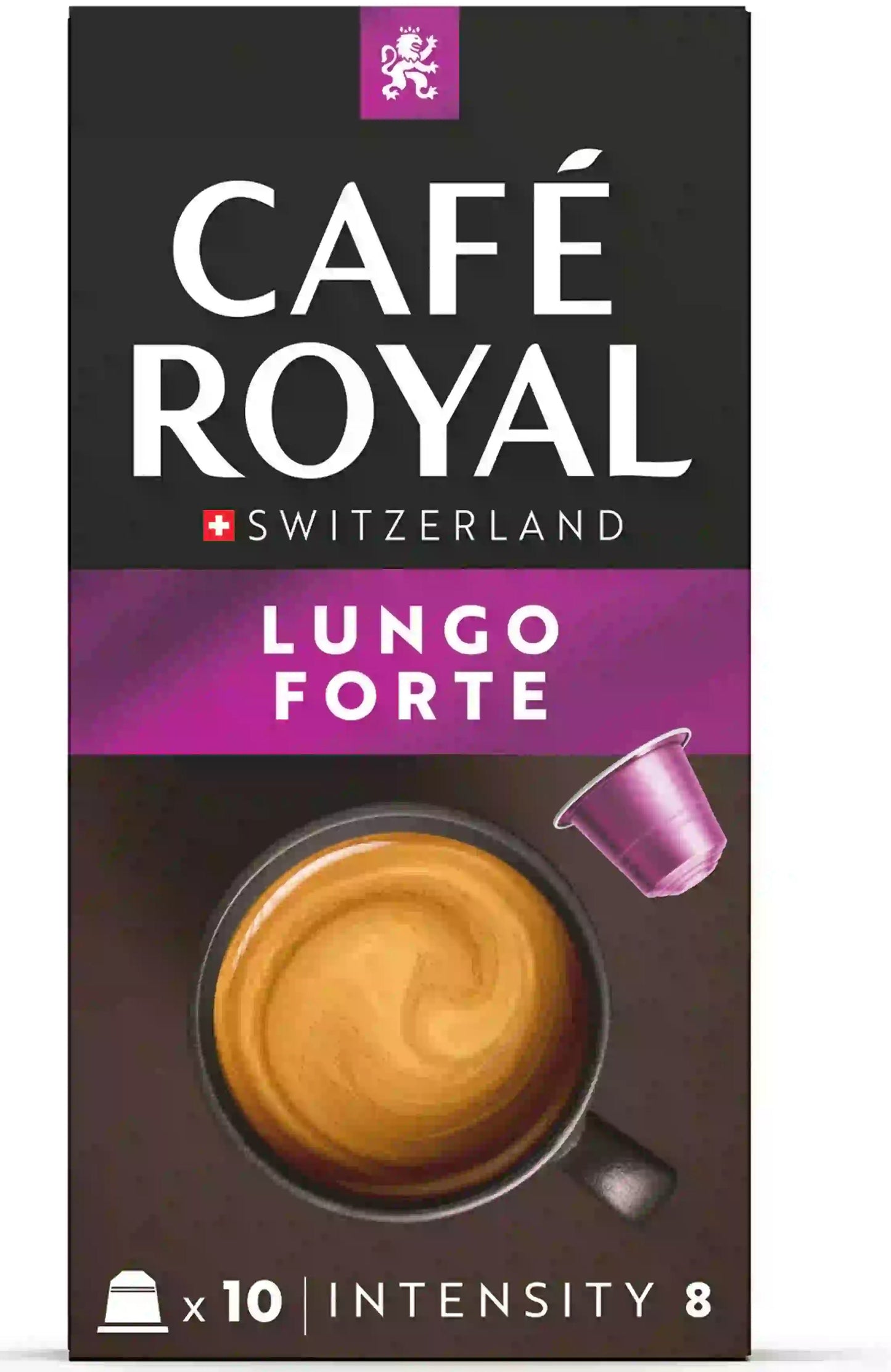 Capsules Café royal lungo forte - intensité 8 pour nespresso