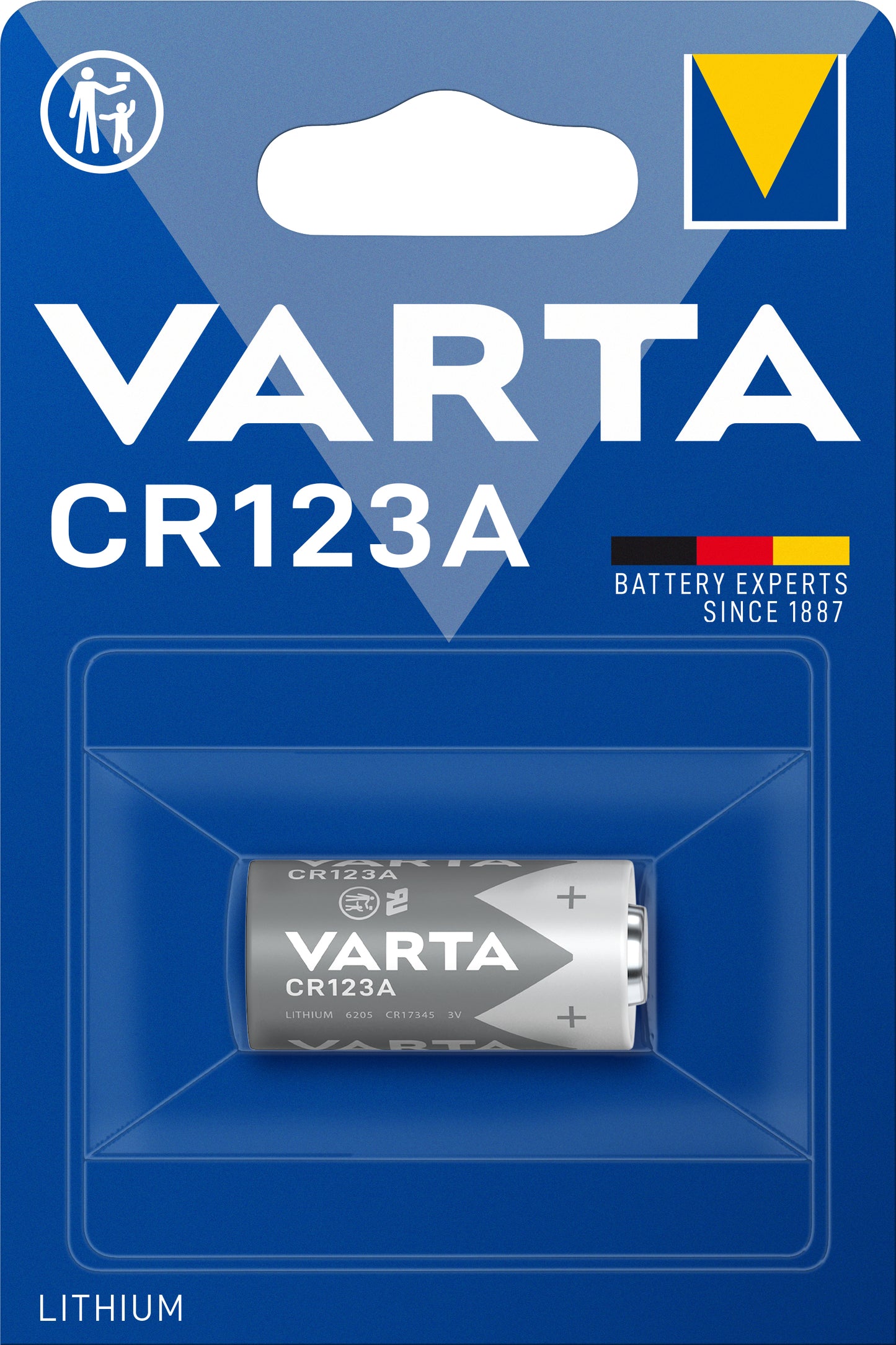 pile 123 lithium blister de 1