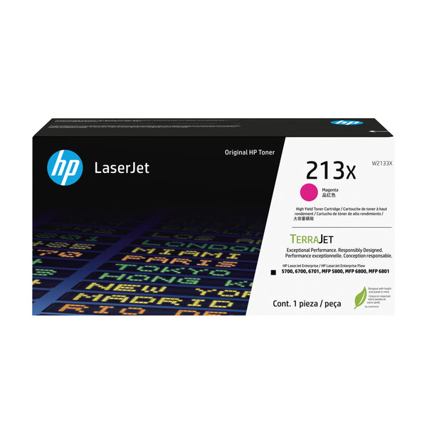 Cartouche toner HP 213x - haute capacité magenta