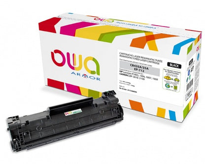 Toner laser remanufacturé HP 35A - impression noir 1500 pages