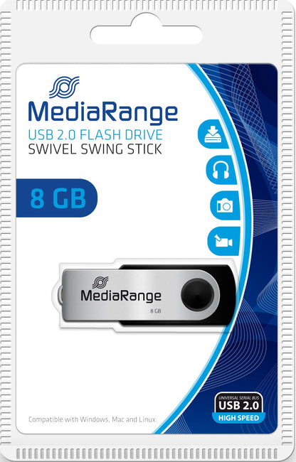 Clé usb 8gb - interface usb 2.0 rapide