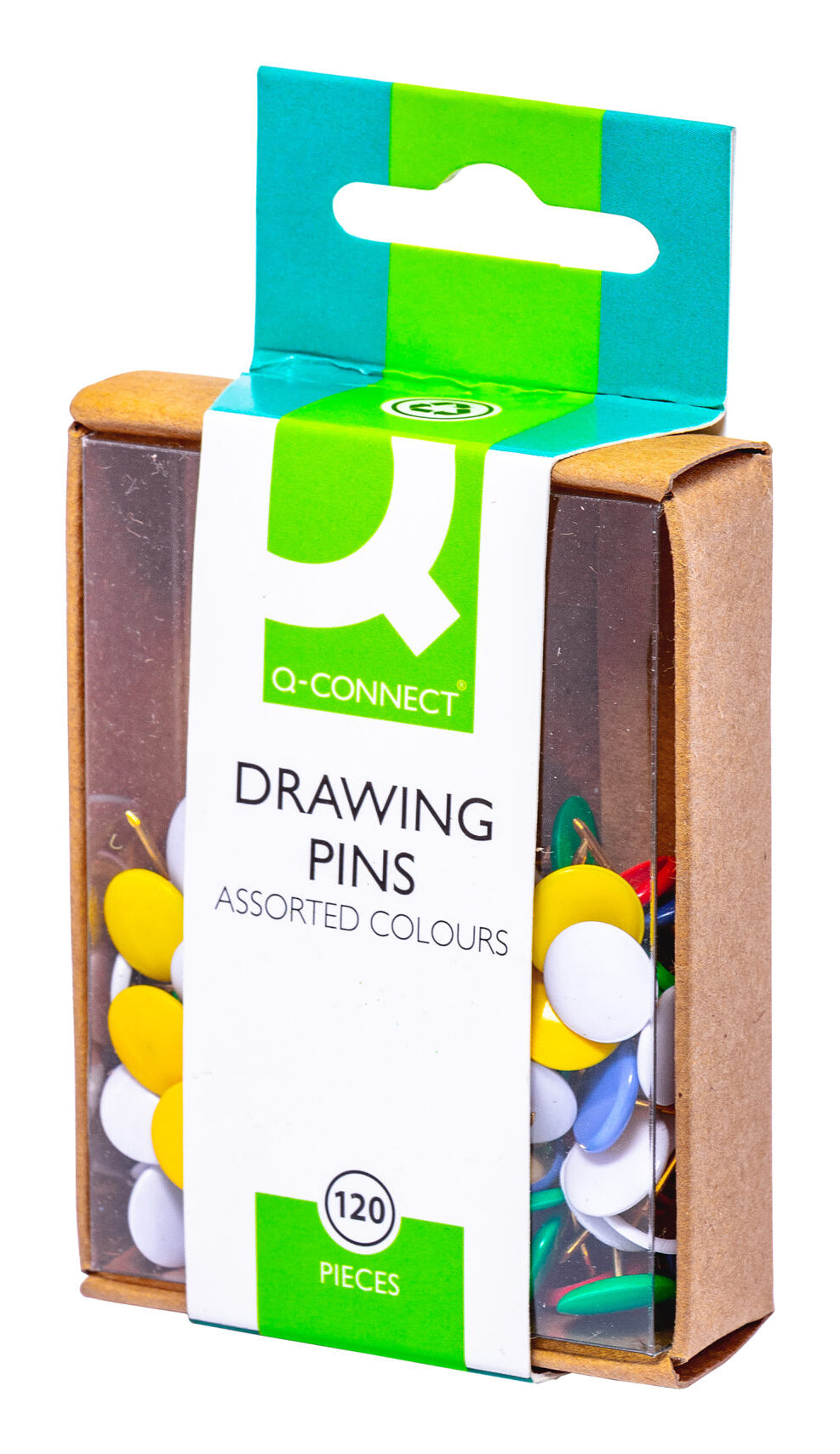 Punaises multicolores - boîte de 120 pièces