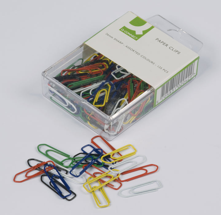 Attache-lettre trombonne 26mm couleur - boite de 125