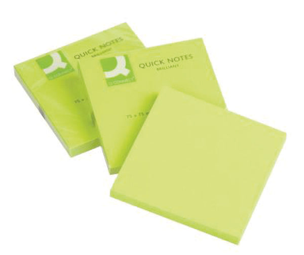 Bloc-notes adhésif 76x76 mm - 80 Feuilles Repositionnables