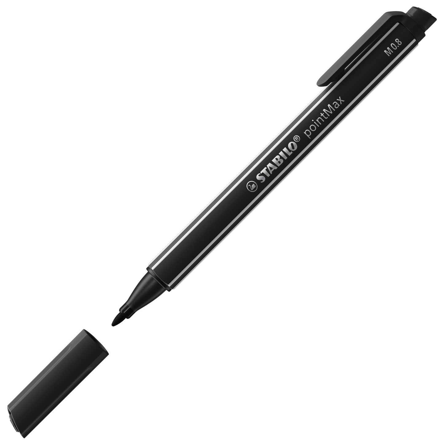Feutre pointmax noir - pointe moyenne 0,8 mm