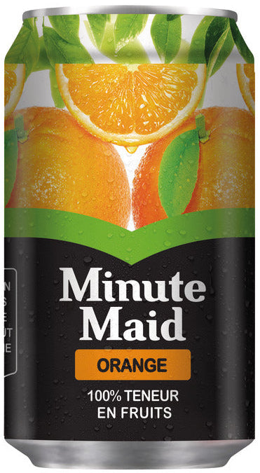 Jus d'orange en canette 33cl - riche en vitamine c
