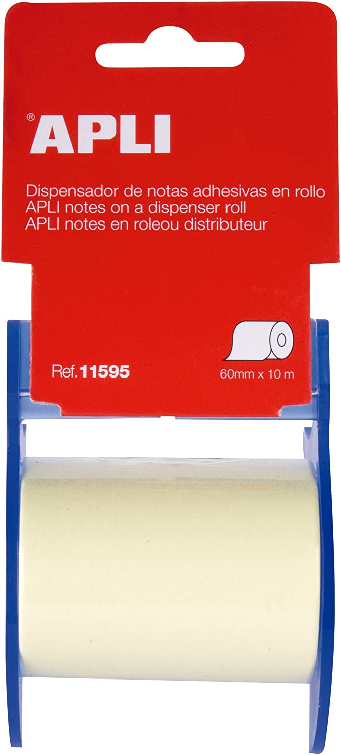 Rouleau de notes repositionnables 10m - jaune