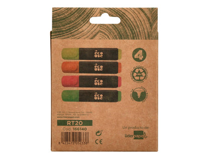 Surligneurs liquides assortis - pack de 4