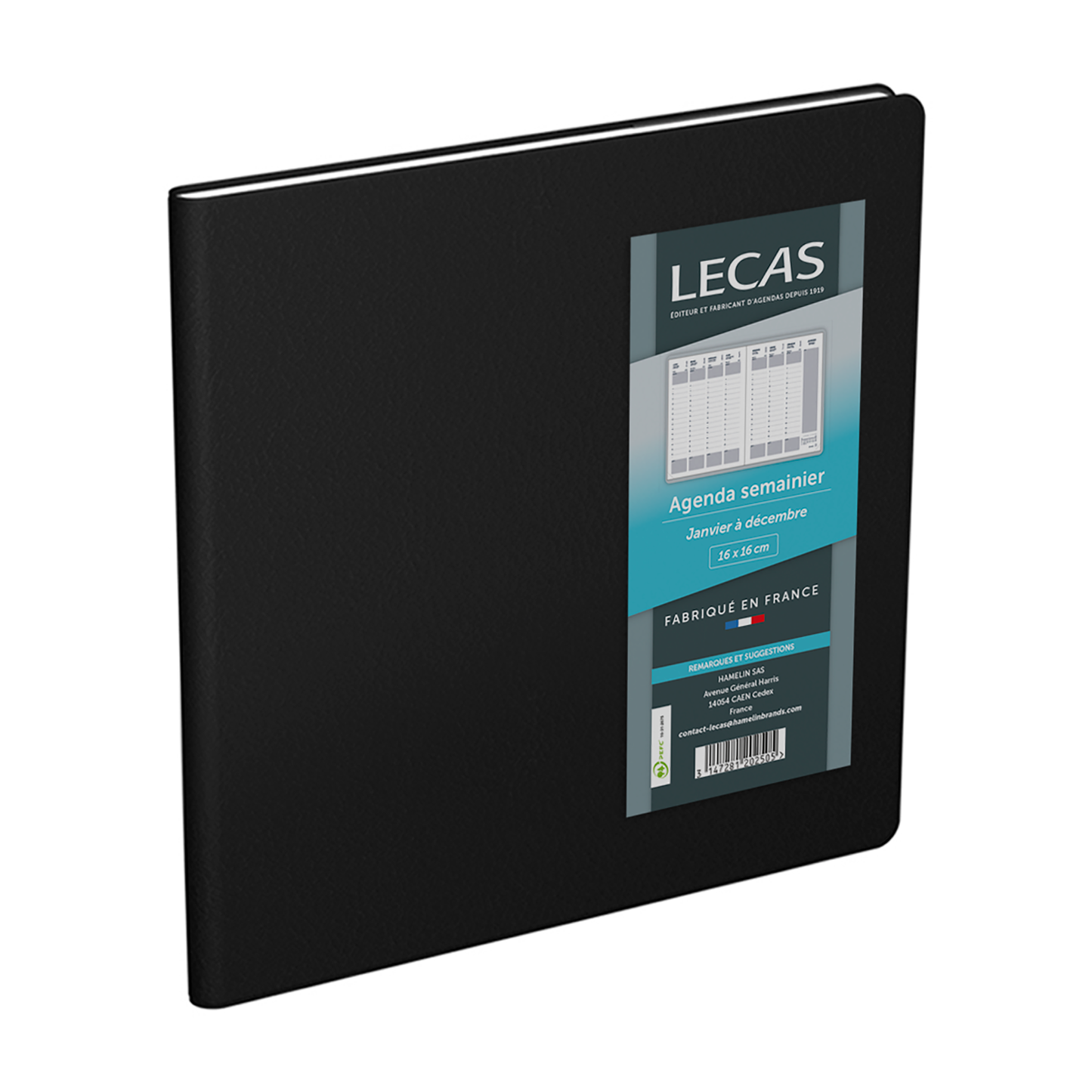 Agenda Hebdomadaire 16x16 - Couverture Amovible