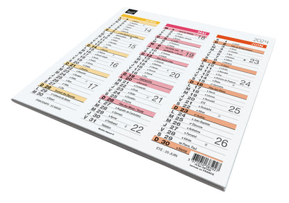 Calendrier mural Quo Vadis Origami 18 mois 36x18 cm