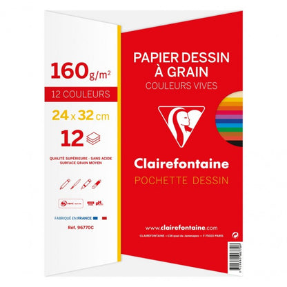 Papier d'art Mi-Teinte 24x32 - Multicolore 160g/m²