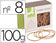Élastiques fins 80x2mm - boîte de 100g
