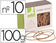 Élastique fin 100mm x 2mm - boîte de 100g