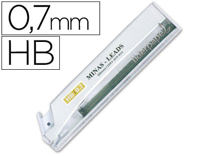 Mines graphite 0.7mm HB - précision et durabilité  étui de 12