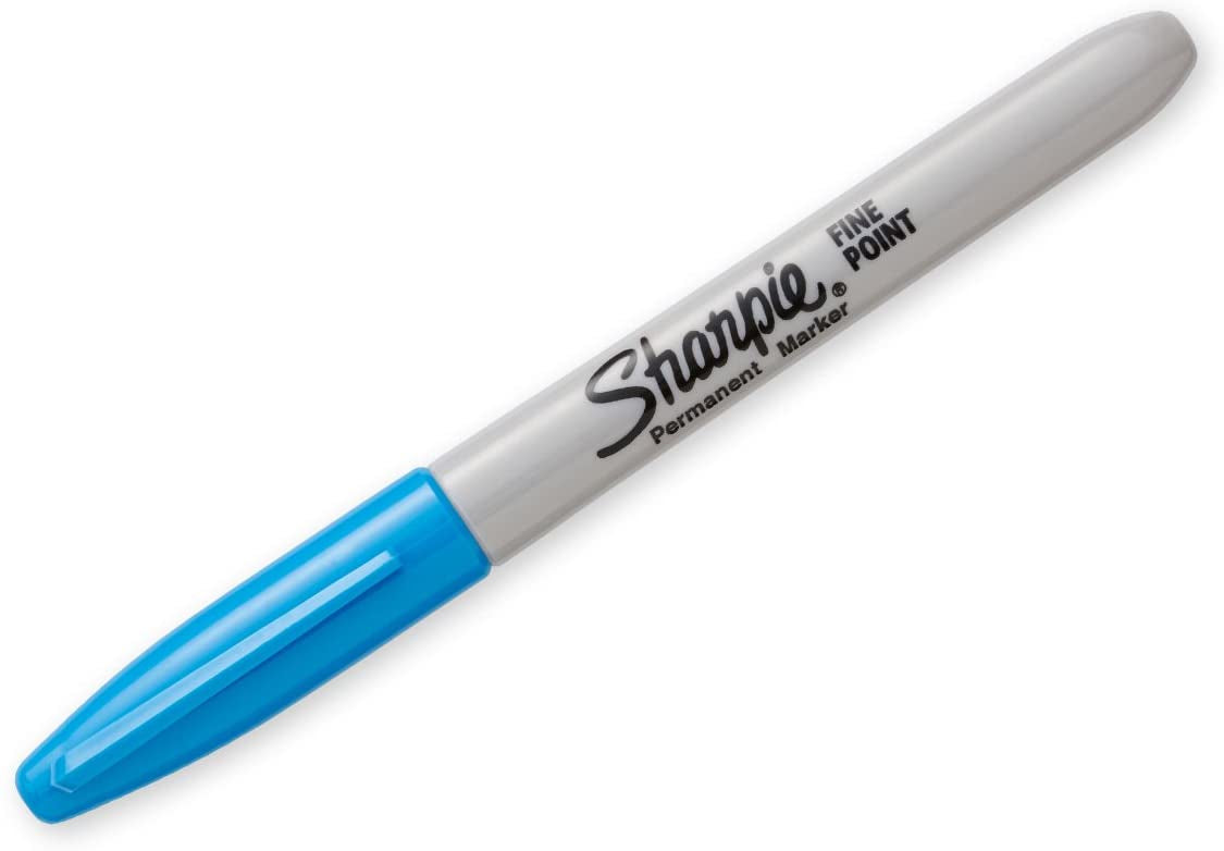 Marqueur pointe fine Sharpie - couleur bleu turquoise