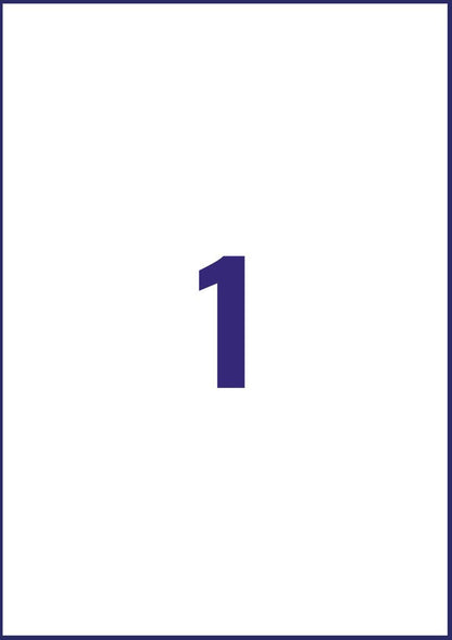 Etiquette A3 papier adhésif  blanc mat -10 feuilles