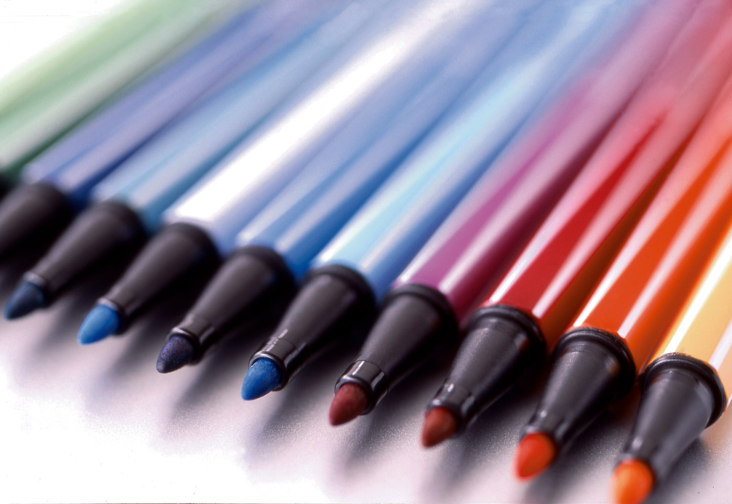 Feutres de dessin - étui 20 pièces turquoise - pointe 1 mm