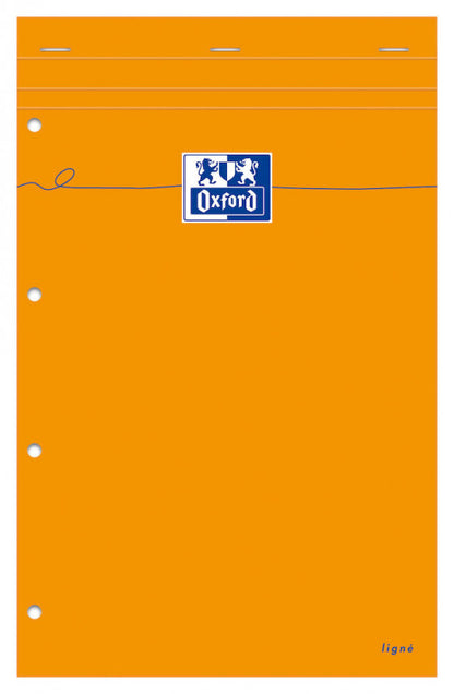 Bloc de bureau 210x315 160 pages- perforées -ligné jaune