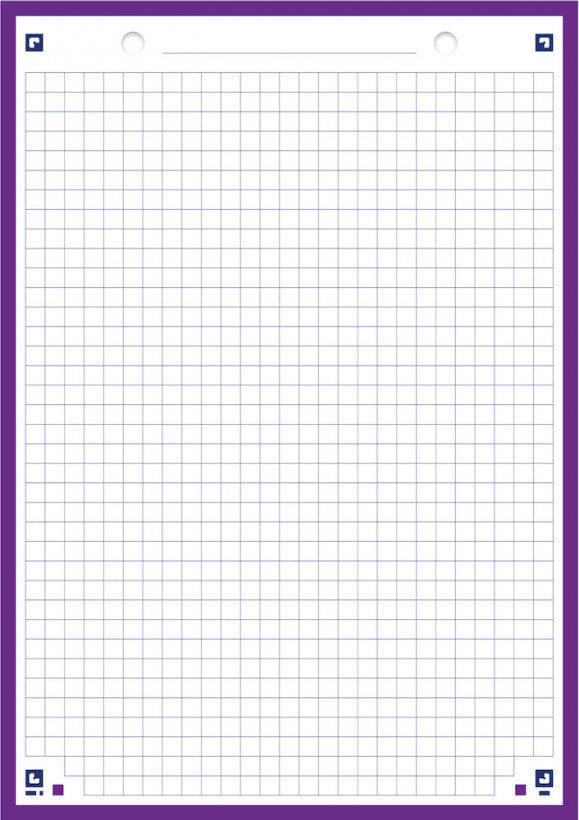 Bloc de fiches a5 - cadres colorés - 30 pages