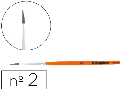 Pinceau rond N°2 - Précision et qualité professionnelle